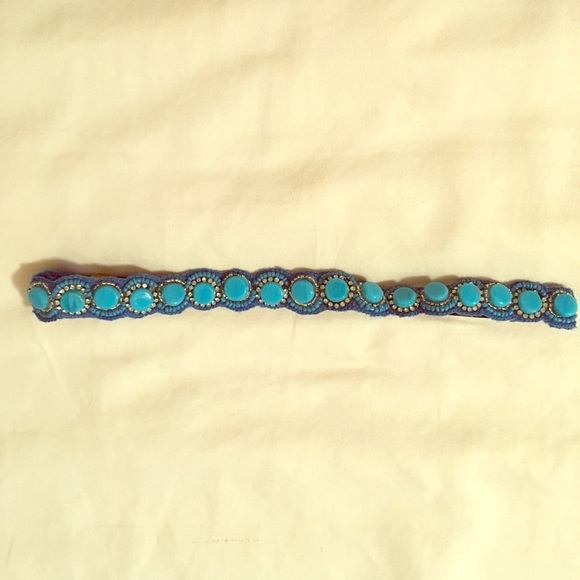 Accessories - Blue beaded headband. NWT